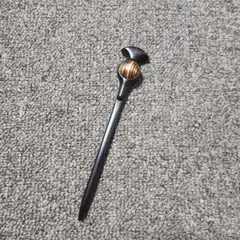 木製 一本差し かんざし エボニー＆ゼブラスティック