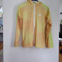 adidas フルジップパーカー オレンジ/イエロー