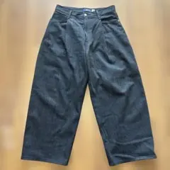 LEVI,S BLUETAB™ ワイドプリーツ CROP ジーンズ ブラック