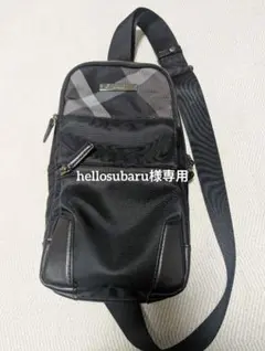 美品中古BLACK LABEL ショルダーバッグ ブラック