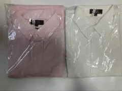 白、ピンクポロシャツ LL 半袖　2枚　まとめ売り