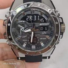 【電池新品・稼働品】SAMDA SS19 デジアナ腕時計 ツッコミどころ満載