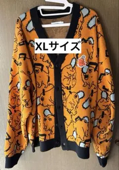 グラニフ　XLサイズ　ポチタ　パターン　ジャカード　カーディガン　チェンソーマン