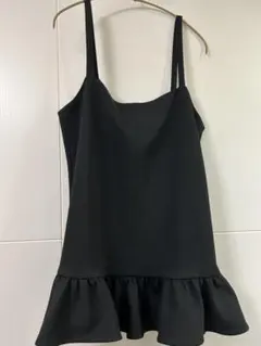 スピック　アンド　スパン　ブラック フリル裾 キャミワンピース