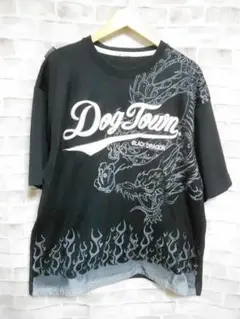 ドッグタウン ブラックドラゴン 黒龍 前身頃メッシュレイヤード Tシャツ ①