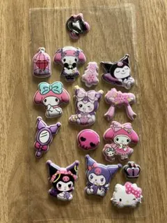 マイメロディ・ハローキティ シール 15個セット