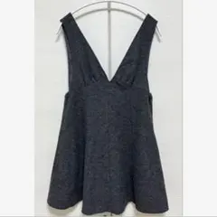 マーキュリーデュオ　グレー　ミニワンピース　ジャンパースカート　ノースリ