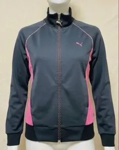 『美品』PUMA プーマ ジャージ　 レディース O（XL） ブラック×ピンク