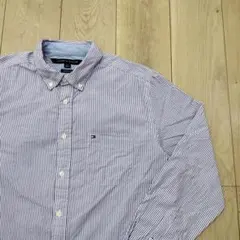 ふ*ん様 US古着 TOMMY HILFIGER トミーヒルフィガー ストライプ