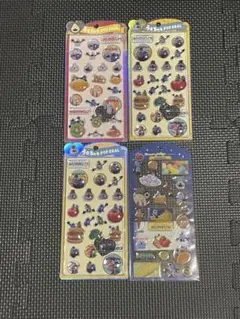 新品4枚セットうるちゅるポップシール　パペットスンスン