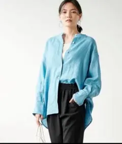 spick&span ガーメントダイカシュクールシャツ グリーン - メルカリ