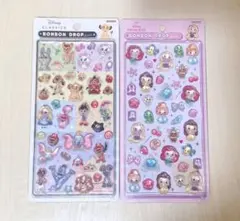 ボンボンドロップシール　ディズニー　正規品　クラシック　ディズニープリンセス