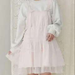 【松本かれん コラボ】チュールドロストミニキャミワンピースmerry jenny