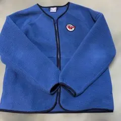 PUMA プーマ　フリース　ノーカラー　ジャケット　ブルーネイビー　XS