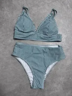 ストライプデザイン セパレート水着 Sサイズ