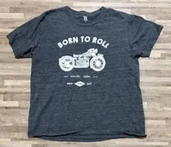 グラニフ　ボーン トゥ ロール Tシャツ　バイクプリントのサムネイル