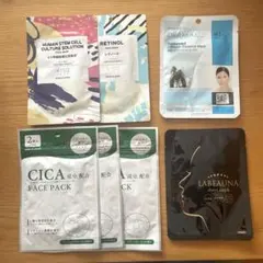 フェイスマスク　まとめ売り（CICA , KISO, DERMAL、ラボーナ）