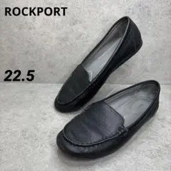 美品！ROCKPORT ロックポート レザー デミサ プレーンモック スリッポン