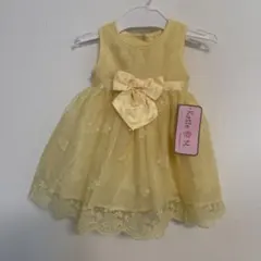 《新品未使用》Kattic M. ベビードレス イエロー 6/9M アメリカ購入
