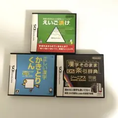 ニンテンドーDS ソフト 勉強ソフト 3本セット