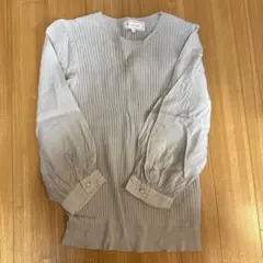 ロペピクニック　シフォン袖七分丈ニット