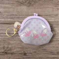 【美品】ディズニー　ヤングオイスター がま口 ミニポーチ キーホルダー