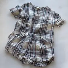 teta a tete チェック柄半袖シャツとパンツセット 90