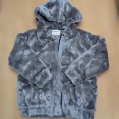 ENVYM フード付きボアジャケット FREE グレー