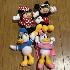 ディズニーリゾート サングラスキーホルダー ミッキー ミニー ドナルド デイジー