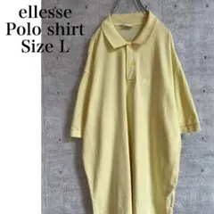 ellesse ポロシャツ　Lサイズ イエロー　カジュアル　スポーツ.