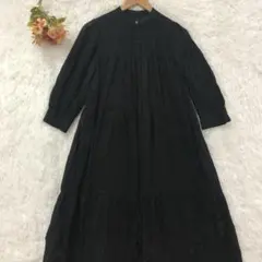 ★relume★レリューム ティアード ロングシャツワンピース 【F】 コットン