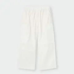 GU 【新品】スーパーワイドカーゴパンツ 白　Sサイズ