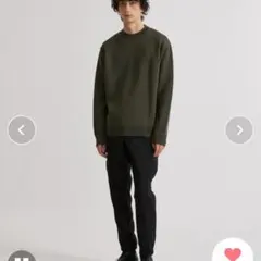 今月限り　撥水WOOL×COTTON KNIT　グリーンのサムネイル