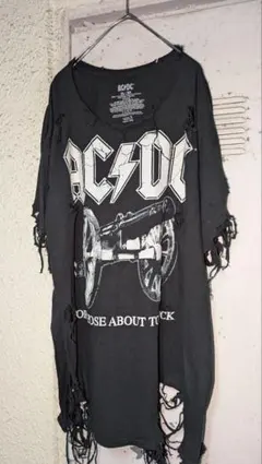 オールドパーク Baggy Tee Assort ACDC 古着リメイク - メルカリ