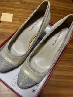 最終値下げ【オリエンタルトラフィック】パンプス ベージュ ゴールド 39