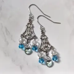 No.479 シャンデリアピアス シルバー ハンドメイド