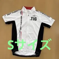 値下げ❣️TIGORA 半袖サイクルジャージ ホワイト/ブラック　メンズSサイズのサムネイル