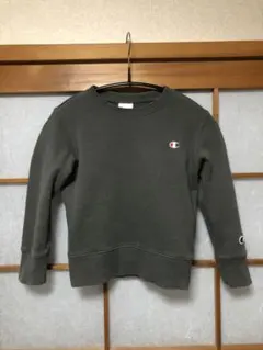 チャンピオン スウェット 子供用 キッズ トレーナー グレー 120 長袖
