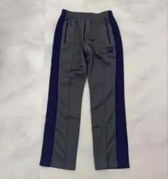 Needles トラックパンツ ネイビー パピヨン納品書付　サイズM ストレート Needles トラックパンツ ネイビー パピヨン納品書付 サイズM