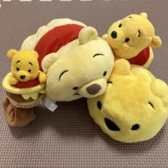 くまのプーさんぬいぐるみ　4点セット　かわいいプーさん　プーさん大好き