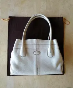 TOD'S トッズ D バッグ トートバッグ ミニ ホワイト ハンドバッグ