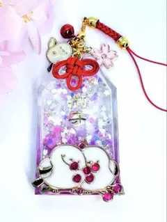 シャカシャカキーホルダー　おまもりシェイカー　No.830