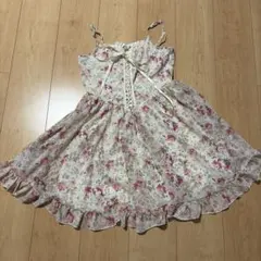 花柄ノースリーブワンピース