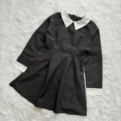 【美品】après jour 襟付きツイードミニワンピース ガーリー Fサイズのサムネイル