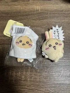ちいかわ たこイカくじ うさぎだらけくじ マスコット ぬいぐるみバッジ