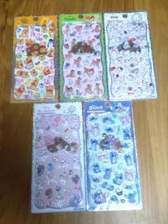 プチドロップステッカー　ディズニー　5種セット