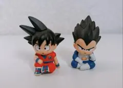 ドラゴンボール ミニフィギュア 孫悟空 ベジータ ガチャガチャ　まちぼうけ