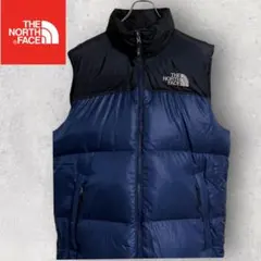 ノースフェイス　700フィル　ダウンベスト　メンズM ヌプシ　ダークブルー