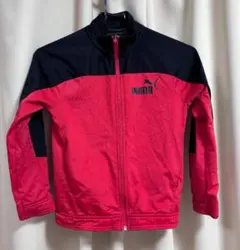 130サイズ　プーマ PUMA ジャージ 赤/黒　使用感あり中古
