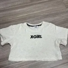 X-girl ロゴ刺繍 クロップド丈 Tシャツのサムネイル